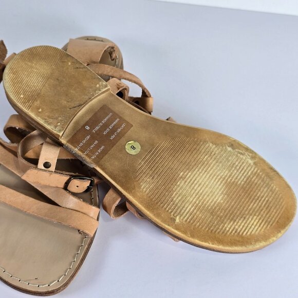 Seychelles Upcycle Vacchetta Strappy Leather Sandals Women’s 8 - Picture 7 of 7